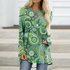 Stylish 3D Print Women's Pullover T-shirt, Long Sleeve, Polyester Fabric, Trendy Design