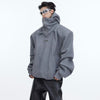 Premium Double-Layered Plush Hooded Sweatshirt in Black Gray Red - Cozy Loose Fit Cotton Polyester Pullover - Streetwear Workout Casual Wear