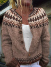 Stylish Warm Single-breasted Winter Totem Cardigan Sweater