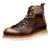 British-Style Leather Men's Boots: Retro Fashion in Coffee Shade