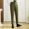 Vintage Style Men's Pants - Stylish Comfortable Polyester Spandex Trousers men's fashion solid color pattern classic virtuosity.