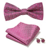 Elegant 3-Pc Floral Bow Tie Set for Men's Formal Wear