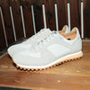 Premium Mesh Panel Low-Top Beige Sneakers for Men, Lace-up Casual Shoes with Mesh Design, Comfortable TPR Sole - Sizes 39-43