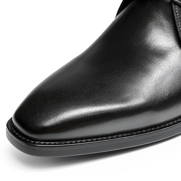 Men's Stylish Leather Martin Boots for Fall & Winter in Black and Brown - Business Casual Comfort for Men's Footwear