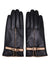 Women's Velvet-Lined Sheepskin Touch Screen Gloves in Classic Black. Premium quality for warmth and style. Non-slip, fits various hand sizes.