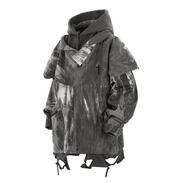 Stylish Casual Men's Hooded Jacket in Black - Loose Fit