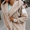 Chic Women's Long Sleeve Slim Comfort Jacket in Chic Apricot - Autumn, Winter, Spring Fashion - Loose Fit Polyester Coat for Women - Sizes S, M, L
