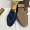 Chic Suede Slip-On Men's Loafers in Dark Blue, Khaki and Dark Brown - Lightweight and Versatile Fashion Footwear for Men.
