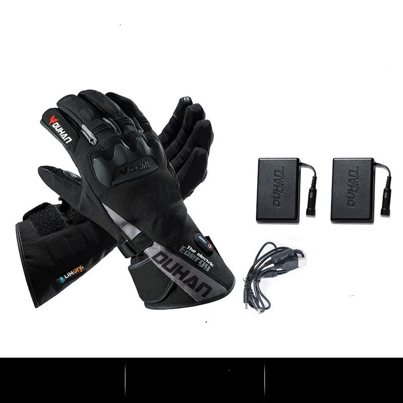 Electric Heating Gloves Men's Motorcycle Winter Warm Waterproof Anti-fall