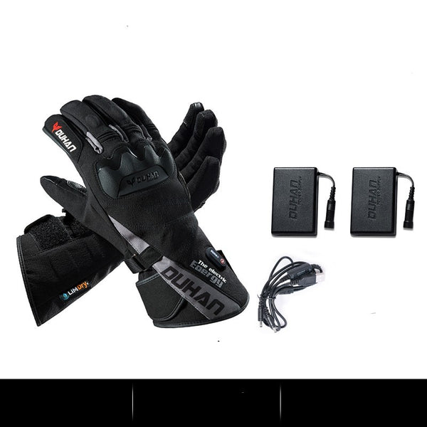 Electric Heated Waterproof Winter Gloves for Men - Voerh System, Durable Material, Varied Sizing - Motorcycle & Outdoor Gear
