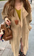 Chic Autumn Trench Coat with Raglan Sleeves and Wide Lapels - Women's Fashion