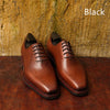 Sophisticated Vintage Leather Lace-Up Shoes for Men - Black/Brown - Durable Design, Carved Details - Sizes 38 to 44 - Stylish & Comfortable