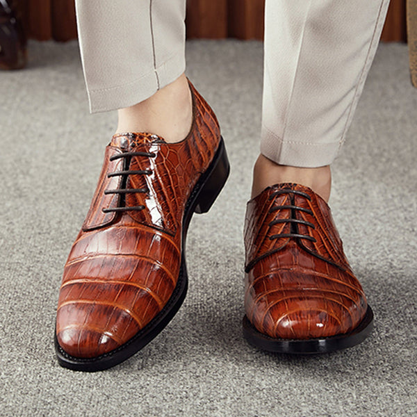 Handmade Leather Men's Shoes in Various Colors - Elegant & Comfortable Footwear with Breathable Design