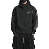Premium Men's Hoodie in Dark Grey with Unique Shoulder Design