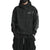 Premium Men's Hoodie in Dark Grey with Unique Shoulder Design