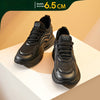 Elevate Summer Style Men's Casual Shoes: Invisible Height Increase, Black or White Options, Comfortable Design, Size 37-43.