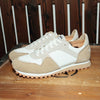 Premium Mesh Panel Low-Top Sneakers for Men in Beige - Lace-up Casual Shoes with Mesh Panel - Men's Trendy Sneakers