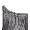 Chic Off-Shoulder Sequin T-Shirt for Ladies in Silver Grey - Elegant Party Top with Stripes/Plaid Pattern - Sizes S to XL.