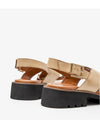 Women's Classic Retro Chunky Heel Sandals in Black, Cocoa Coffee, and Apricot