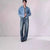 Vintage Wide-Leg Mid-Waist Plus Size Denim Jeans - Women's Denim Style with a Retro, Street Hipster Vibe