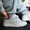 Trendy Women's White Canvas Skate Shoes with Flanging and English Muffin Heel