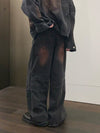 Classic Straight-Cut Men's Black Jeans - Versatile and Comfortable Casual Wear