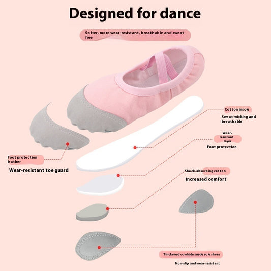 Children's Dance Shoes Women's Soft Bottom Body Practice Dancing Shoes