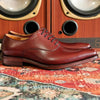Goodyear Handmade Pointed-Toe Wine Red Shoes, Stylish & Comfortable Lace-Up Men's Footwear