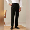 Modern Men's Slim Belted Casual Business Pants in Solid Color Scheme, Non-Iron Polyester Fabric, Sizes 29-36 - Professional & Stylish Look.