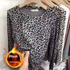 Leopard Print Long Sleeve Top for Women - Khaki, Gray, or White - Sizes S-XXL - Chic and Comfortable Styling
