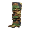 Women's Plus Size Camouflage Wedge Boots with High Cylinder Design in Camouflage - Fashionable, PU Material, Rubber Sole - Choose from Various Colors - Sizes 34 to 43