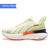 Men's Breathable Cushioned Running Shoes for Various Terrains - Lycra Fabric, Rubber Sole - Black, White, Red, Purple, Green, Yellow, Blue - Sizes 34 to 47