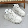 High-Top Women's Sneakers, Fleece-Lined Winter Shoes - Chic Patterns, Warm & Comfy for Casual Style