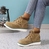 Women's Snow Warm Booties in Khaki, Brown, or Black - Stylish and Cozy Choice for Winter Outfits.