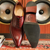 Goodyear Handmade Wine Red Pointed-Toe Shoes for Men - Stylish, Quality, Comfortable, Wear-Resistant, Lace-Up Design