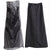 Vintage-Style Black Pleated Skirt Ensemble - Versatile & Elegant Women's Fashion.