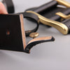 Brass Buckle Men's Belt Casual Denim, Copper Pin Buckle, Black Brown Color Options, Male Youth Middle-Aged, 105cm - 125cm Sizes