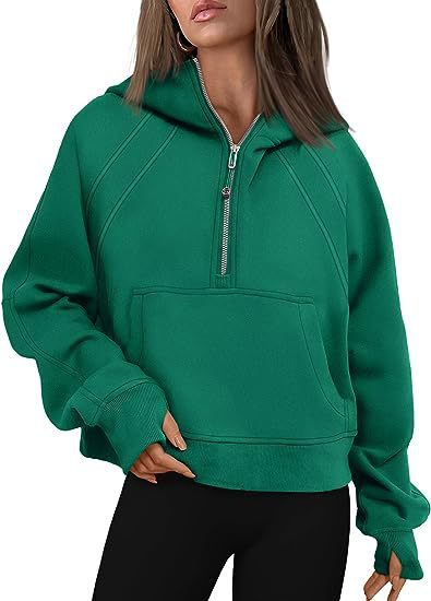 Cozy Winter Hooded Sweatshirt with Pocket on Women - Premium Polyester Fiber - Versatile Solid Color Design - Fashionable & Warm.
