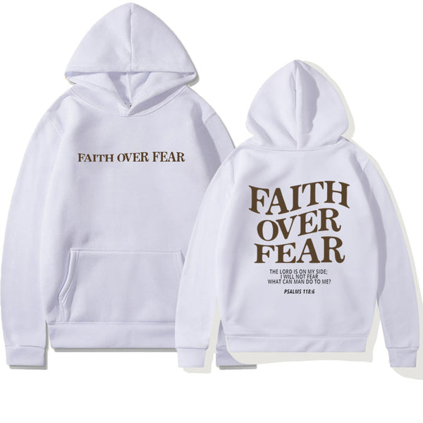 Faith Over Fear Christian Unisex Hoodie - All-Season Comfort & Style