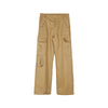 Rugged Straight-leg Work Trousers in Khaki & Black | Heavyweight Polyester | Men's Workwear