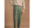 Vintage Denim Cropped Pants in White, Black, and Green - Women's Retro-Style Casual Wear - Zipper Closure - Available in Sizes S to 3XL