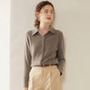 Chic Slim-Fit Knitted Sweatshirt in Vibrant Colors - Cashmere Fabric Women's Sweater