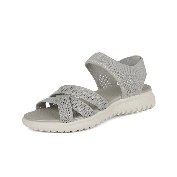 Women's Roman Flat Sandals - Breathable & Lightweight - Black