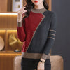 Chic Women's Mock Neck Sweater in Angora Red - Soft Polyester Pullover - Sizes S to XL - Versatile Fashion Piece