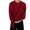 Casual Japanese-Korean Style Women's Round-Neck Sweater in Various Charming Colors