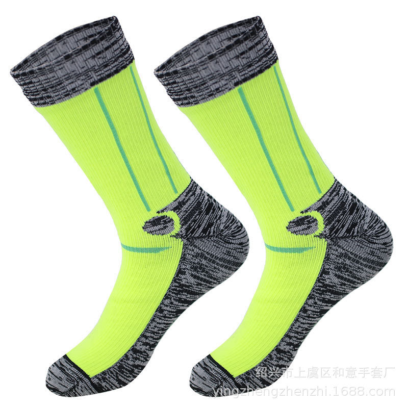 Outdoor Mid-calf Climbing Socks Camping Sports Skiing Wading Breathable Quick-drying Cycling Waterproof Socks