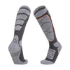 Warm Winter Sports Socks for Outdoor Activities in Purple - High-Cylinder Cotton Ski Socks for Men and Women.