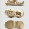 Breathable Non-Slip Sport Sandals for Couples in Khaki - Summer Footwear with EVA Sole and Height Increase Feature