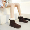Women's Retro Style Mid-Calf Cotton-Padded Winter Shoes - Black/Brown/Traditional Brown
