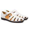 Breathable Men's Leisure Pump Beach Shoes in Black - Adjustable Buckle, Large Size, Durable PU Material